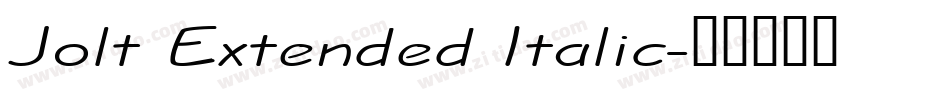 Jolt Extended Italic字体转换